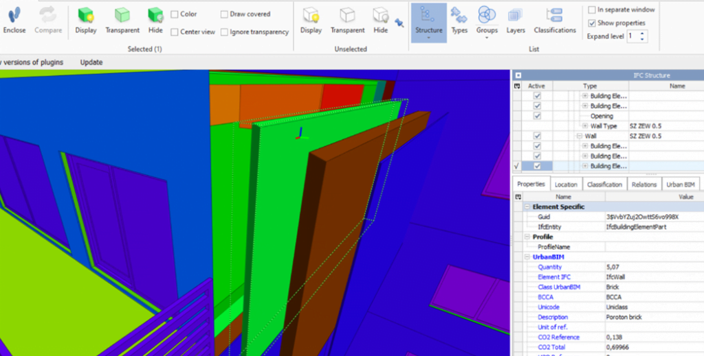 With BIMvision we can move individual elements