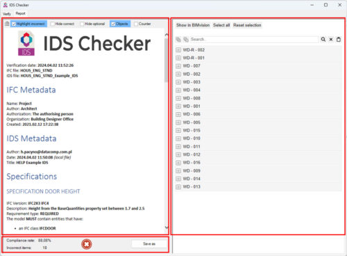 IDS Checker | BIMvision
