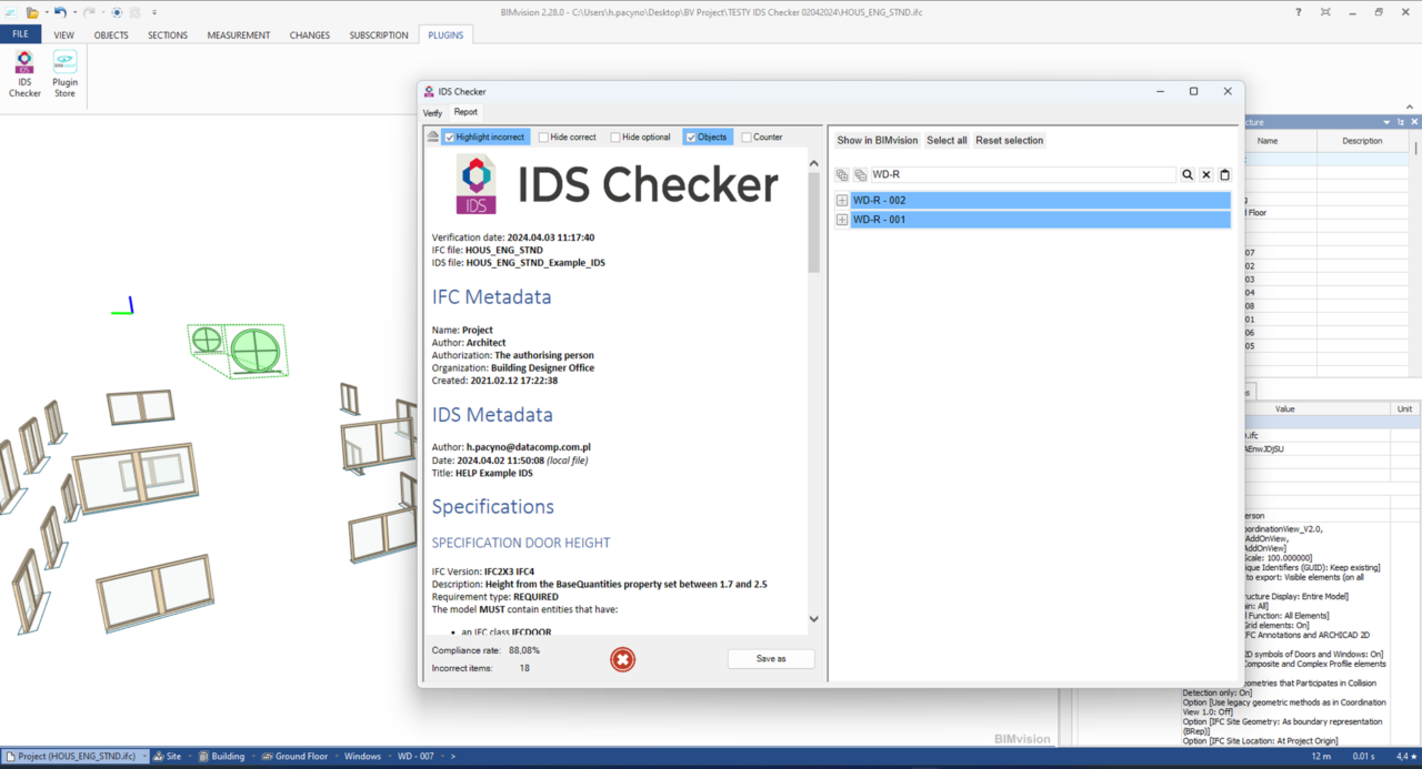 IDS Checker | BIMvision